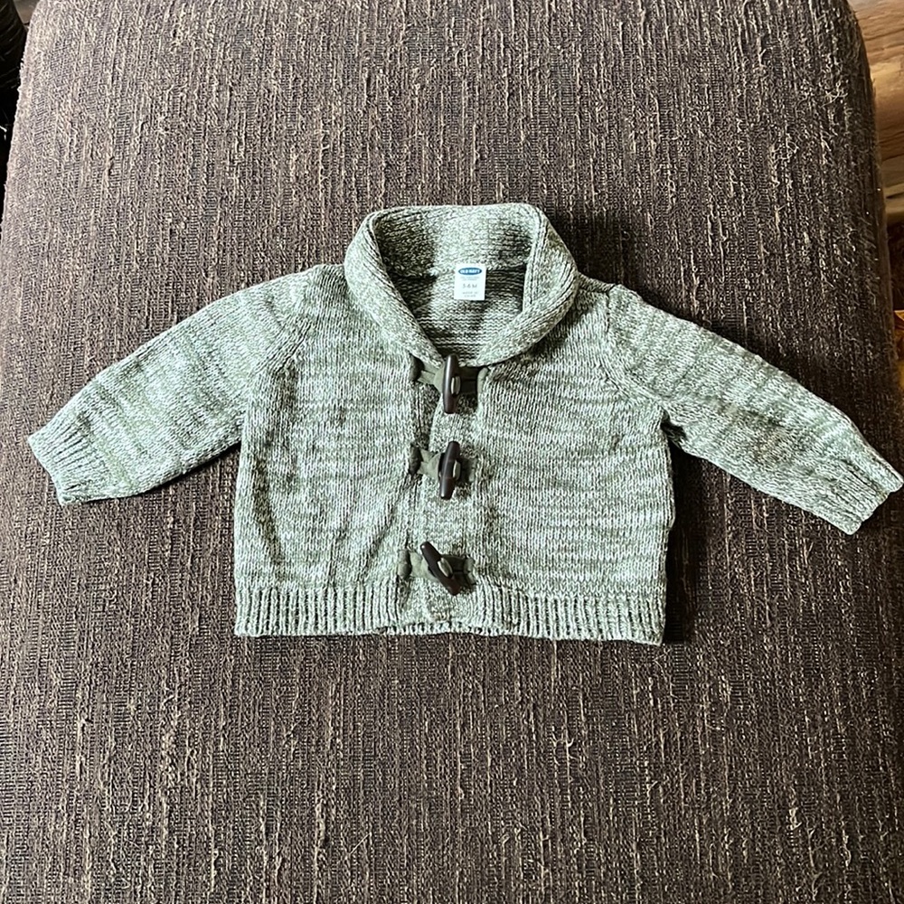 Green knit sweater